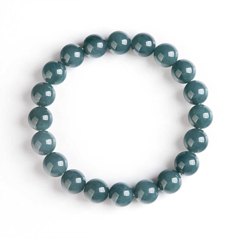 Jade beaded bracelet