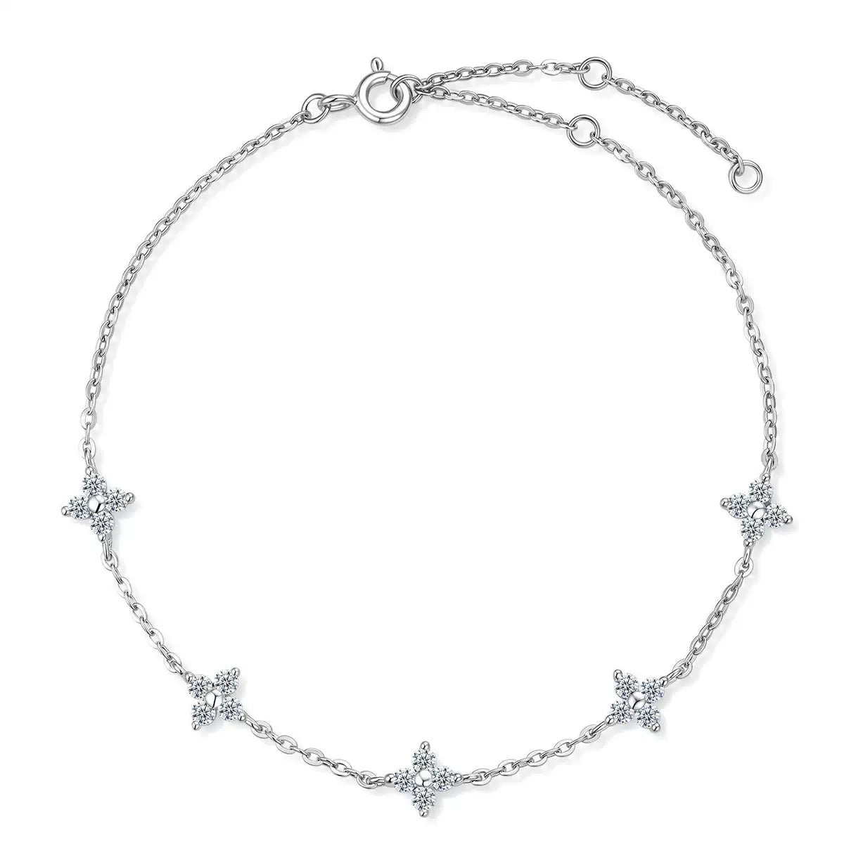 Moissanite Clover bracelet