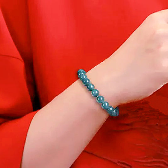 Jade beaded bracelet