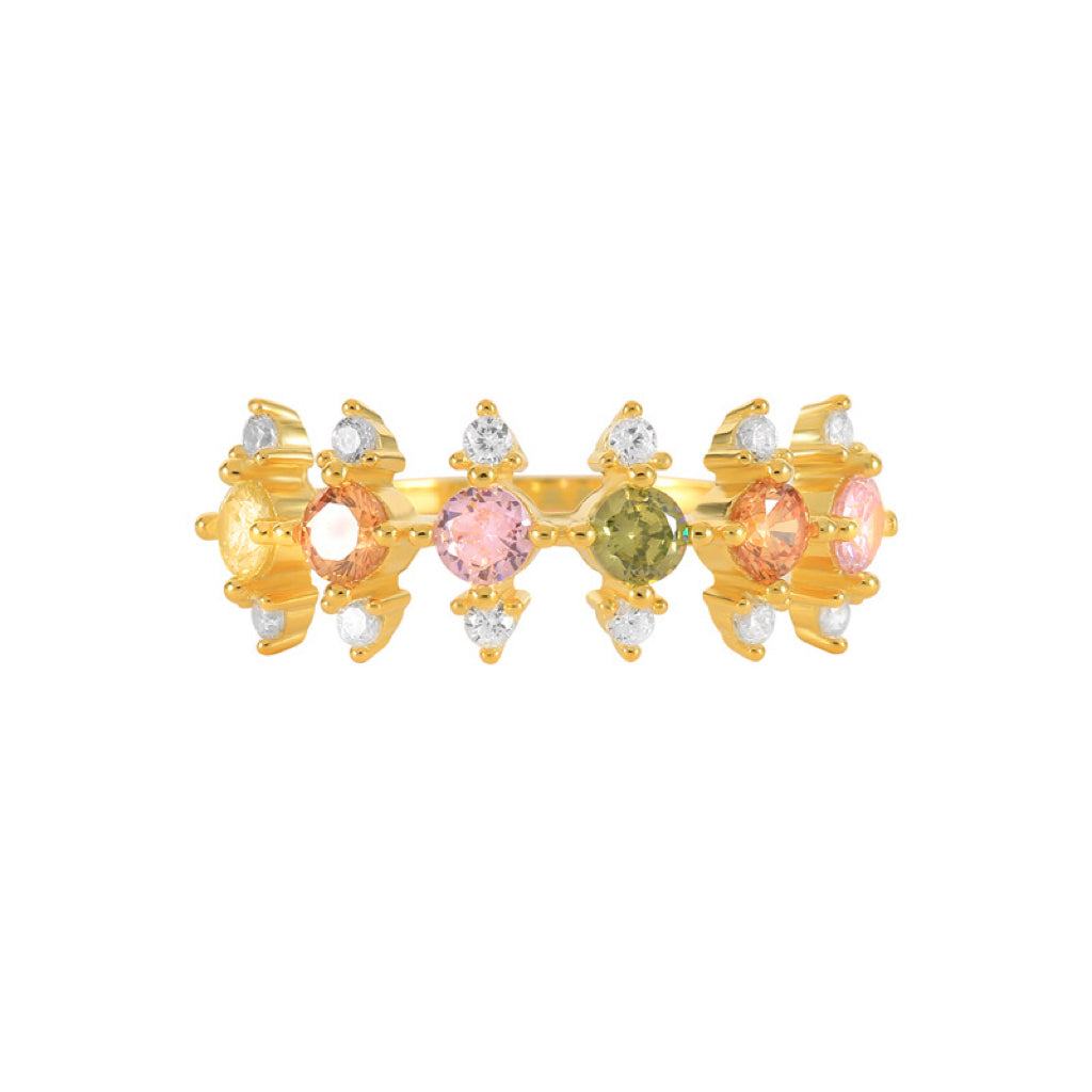 colorful gem ring